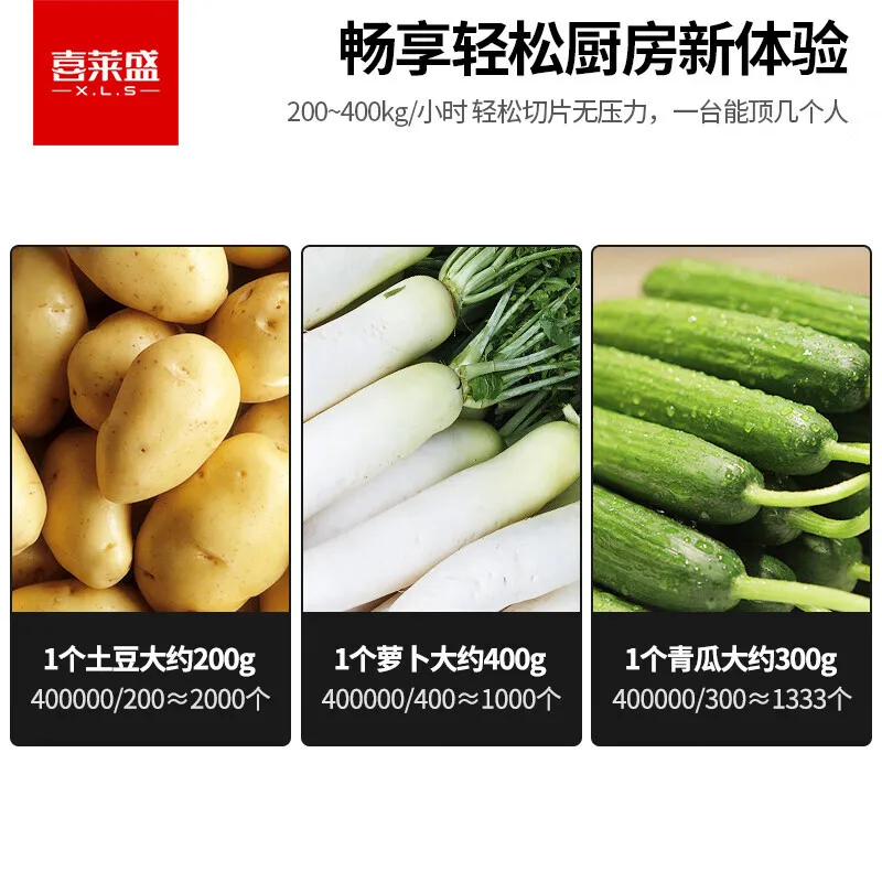 Customized.Xilai Sheng Vegetable Cutter Commercial Fully Automatic Multi-Function Vegetable Slicer Potato Slicer Shredder Dicer