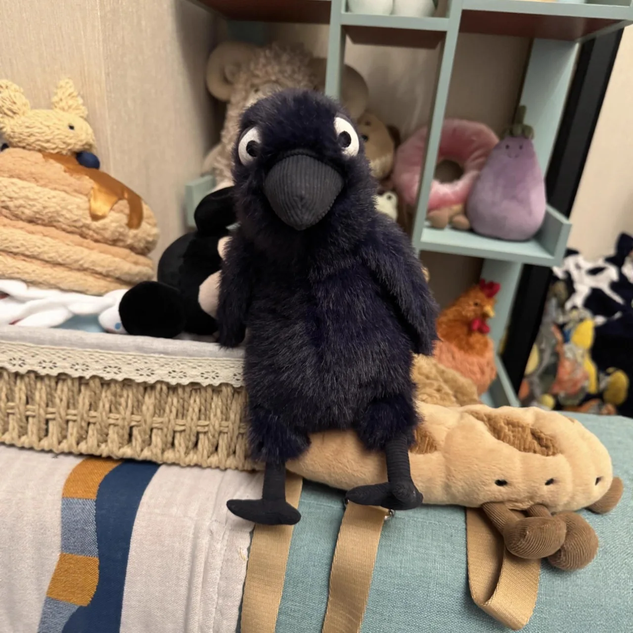 

Halloween Gift Decoration Creative Black Crow Doll, Doll Grabbing Machine, Cute Animal Plush Toy, Giving Friends Birthday Gifts