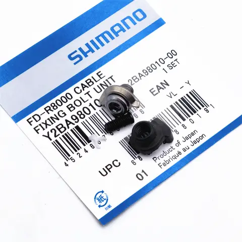 Shimano Ultegra FD-R8000/RX810/R9100/R7000 앞 변속기 케이블 고정 볼트 장치 및 케이블 조정 볼트 장치 Y2BA98010