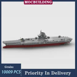 10009PCS MOC Transport Ship 1/200 Scale Aviation Carrier # 18 (Type003) Model Building Block Set Collection Toy Gifts