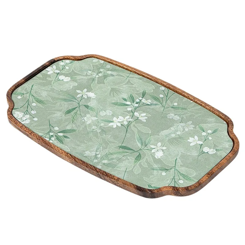 

Walnut tea tray Small solid wood dry brewing table pot bearing waterproof set, cup storage tray