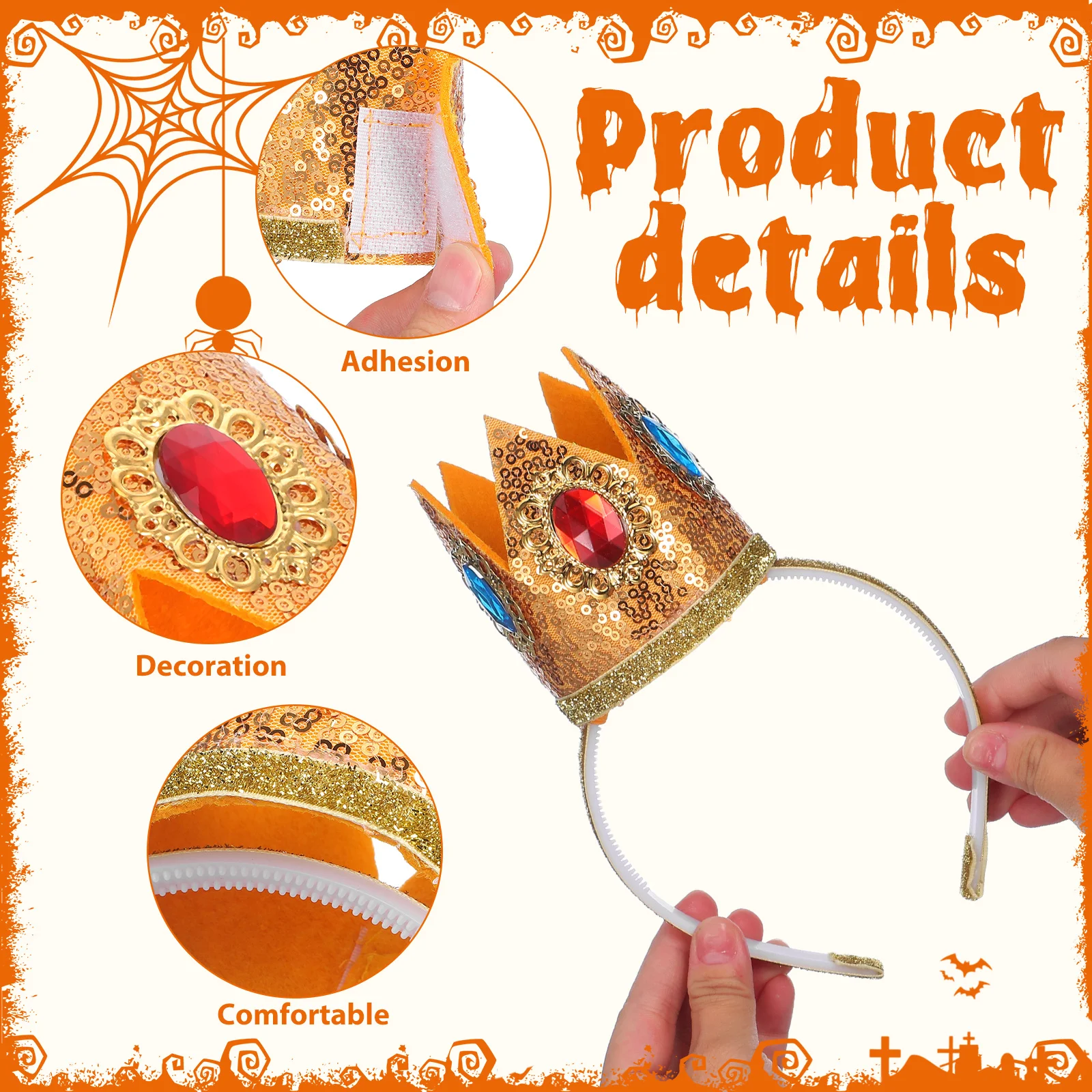 1 세트 공주 왕관 머리띠 귀걸이 의상 세트 소녀 공연 코스프레 소품 생일 파티 드레스업 액세서리 휴일용