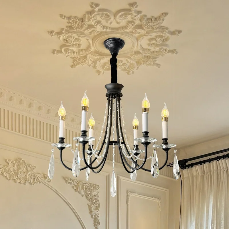 Modern French Candle Chandelier Used In Restaurants Living Room Bedroom Pendant Light Indoor Lighting Hanging Fixtures