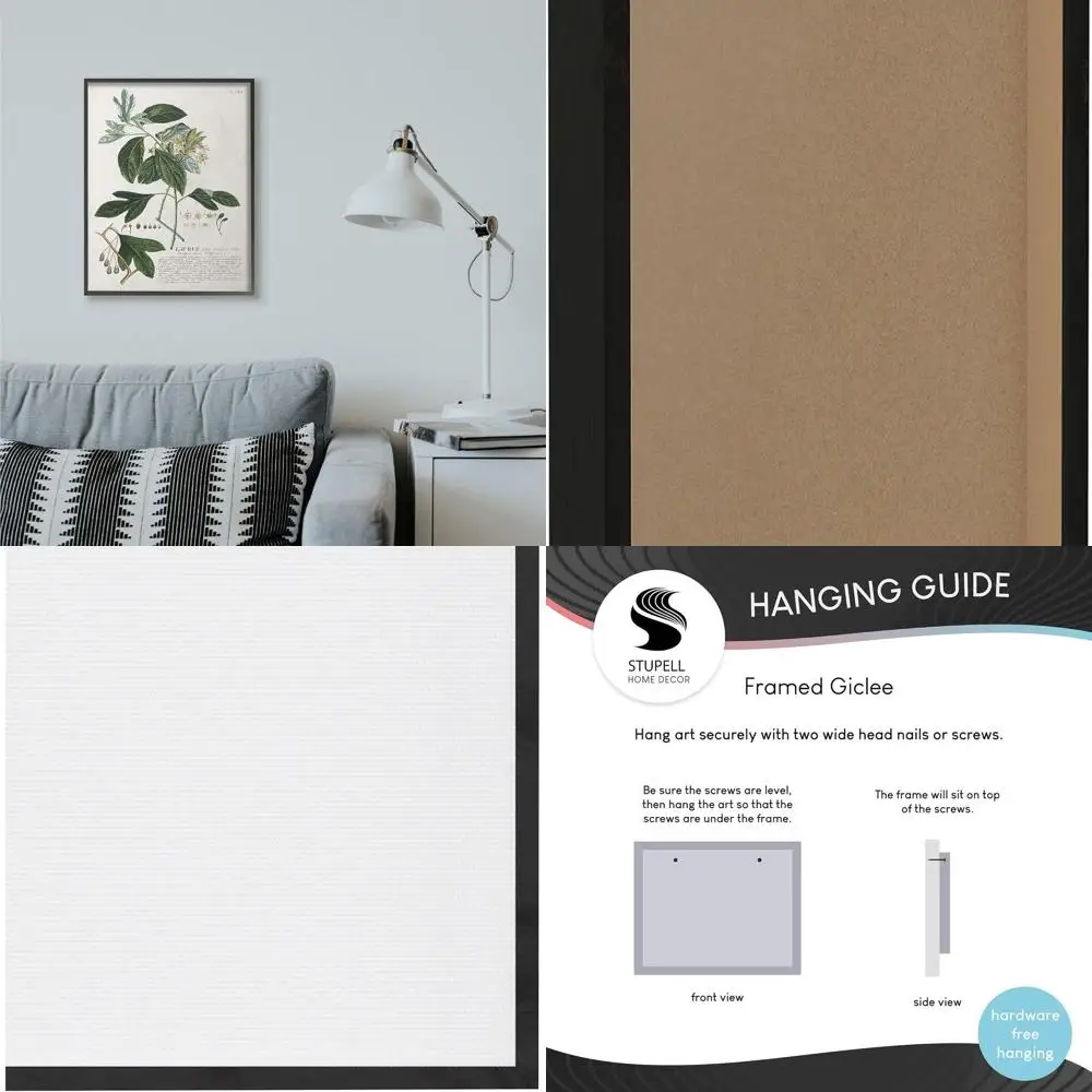 

Винтажное ботаническое искусство: иллюстрация зеленого листа в черной рамке, 24x30