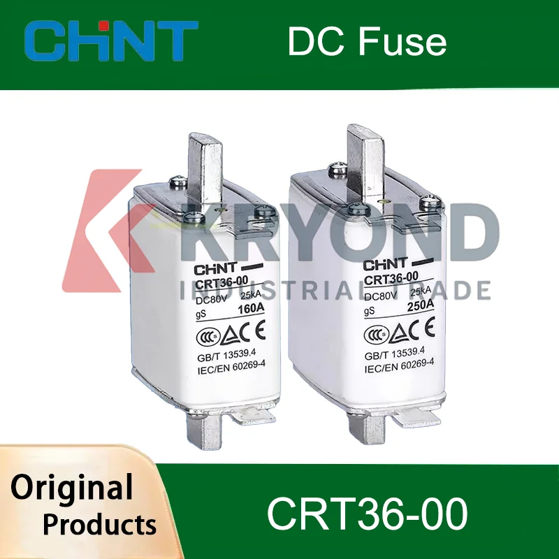 CHINT DC Fuse Knife Shaped Contact CRT36-00 DC80V GS 100A 200A 400A 500A 600A Communication Specific Original Product