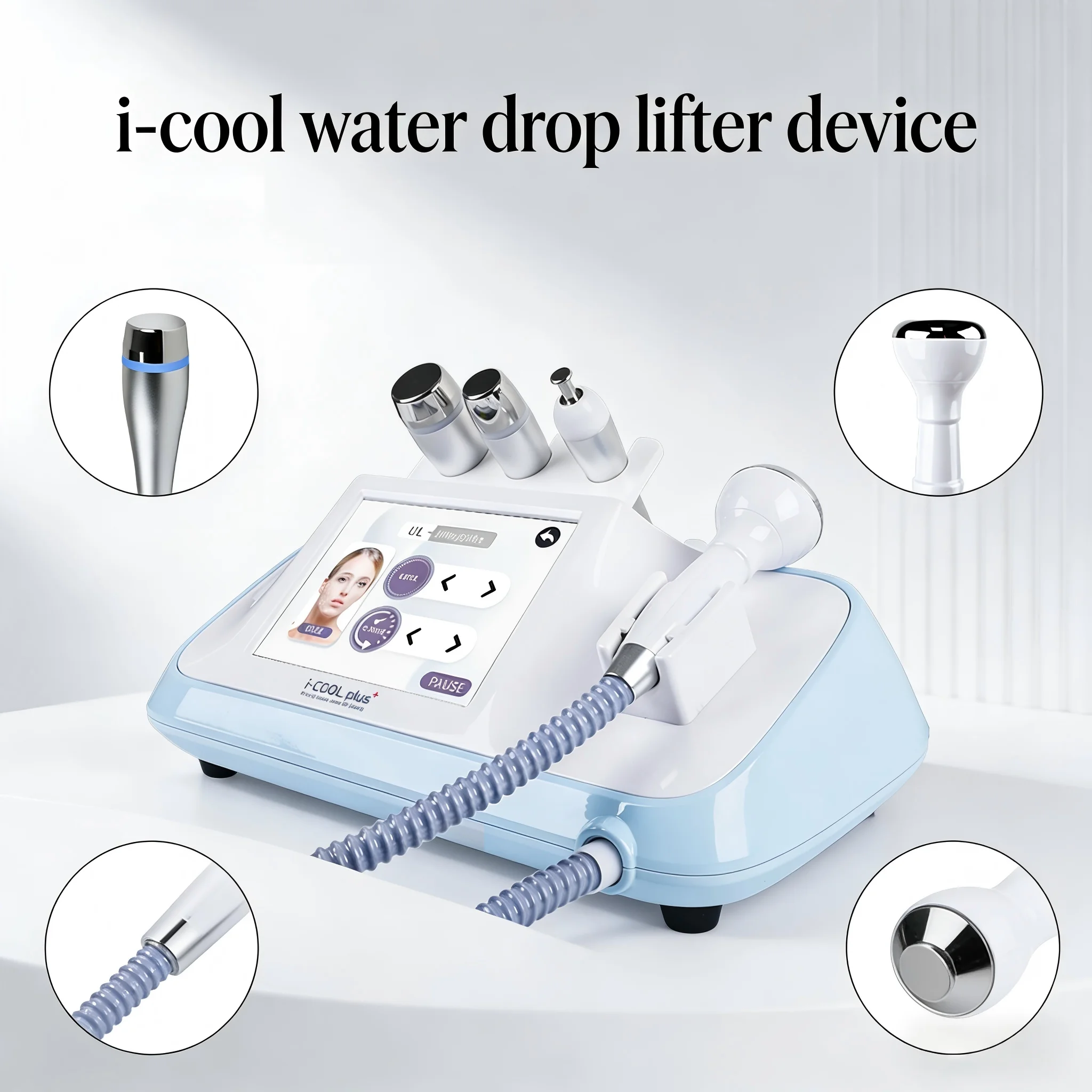 

Профессиональный аппарат I-Cool Water Droplet Lifter для подтяжки кожи лица, омоложения и лифтинга, для салонов и домашнего использования
