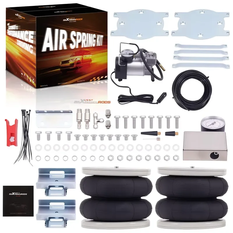 Rear Air Spring Suspension Leveling Kit W/ Compressor for Vauxhall Movano Renault Master X62 FWD 2010- 4000 Kg
