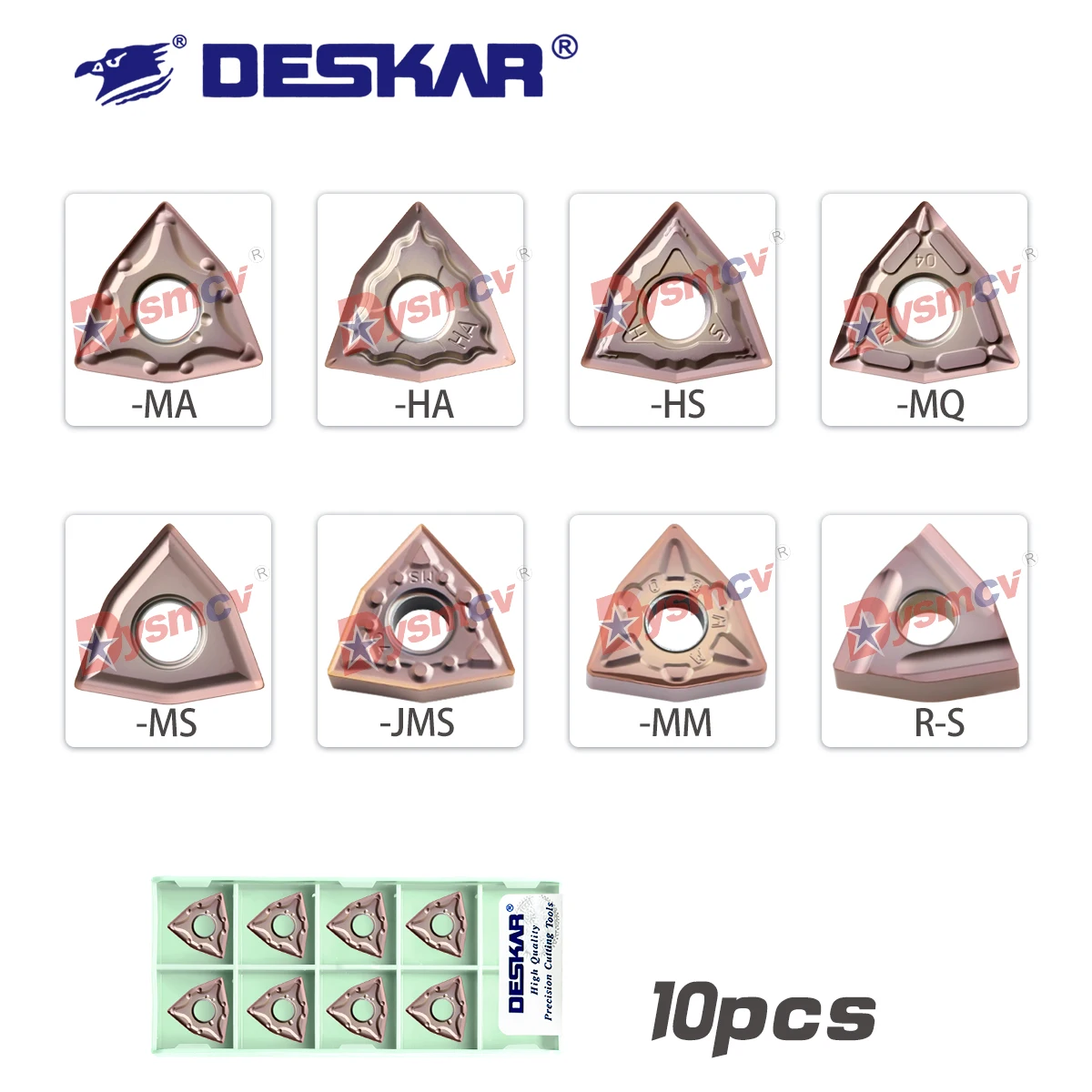 DESKAR 100% Original CNC Outer Circular Blade WNMG080404 WNMG080408-MA/MS/MQ/HA LF6118 Stainless Steel Peach Shaped Turning Tool