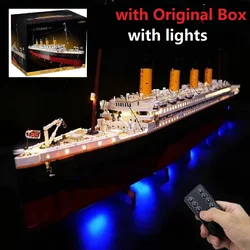 With Original Box 9090Pcs 99023 Compatible 10294 Titanic Cruise Boat Ship Steamship bricks building blocks Children Toys Gifts