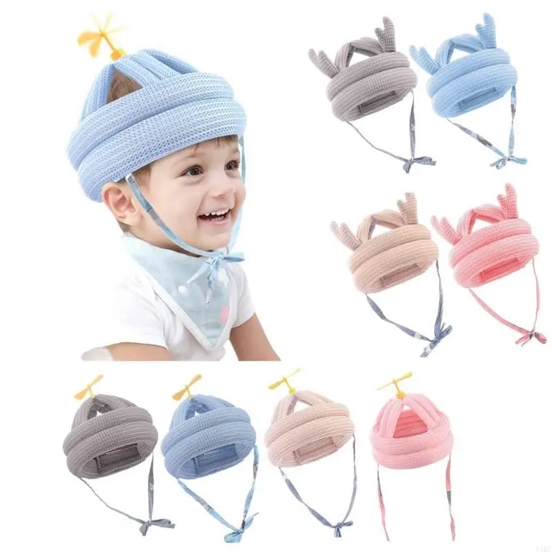 54DF Anti-collision Baby Toddler Cap Adjustable Breathable Baby Anti-fall Head Cushion Cap Helmet Children Care