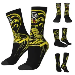 3D printing cosy Unisex Socks,Warm Karate Kid Cobra Kai Vintage Interesting Four Seasons Socks