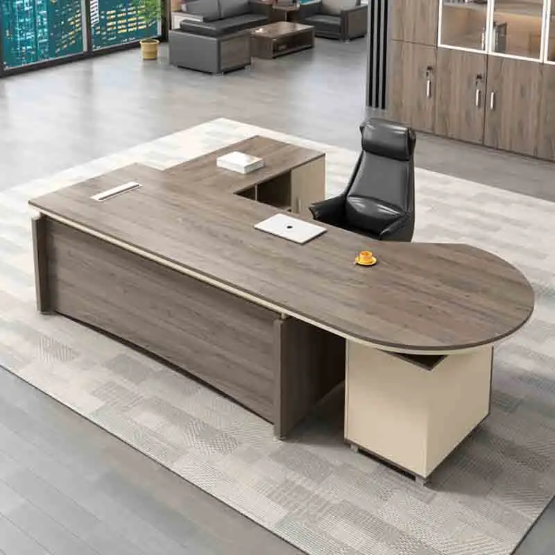 Luxury Storage Office Desks Working Floor Wooden Laptop Office Desks Meeting Console Scrivania Ufficio Lavoro Room Furnitures