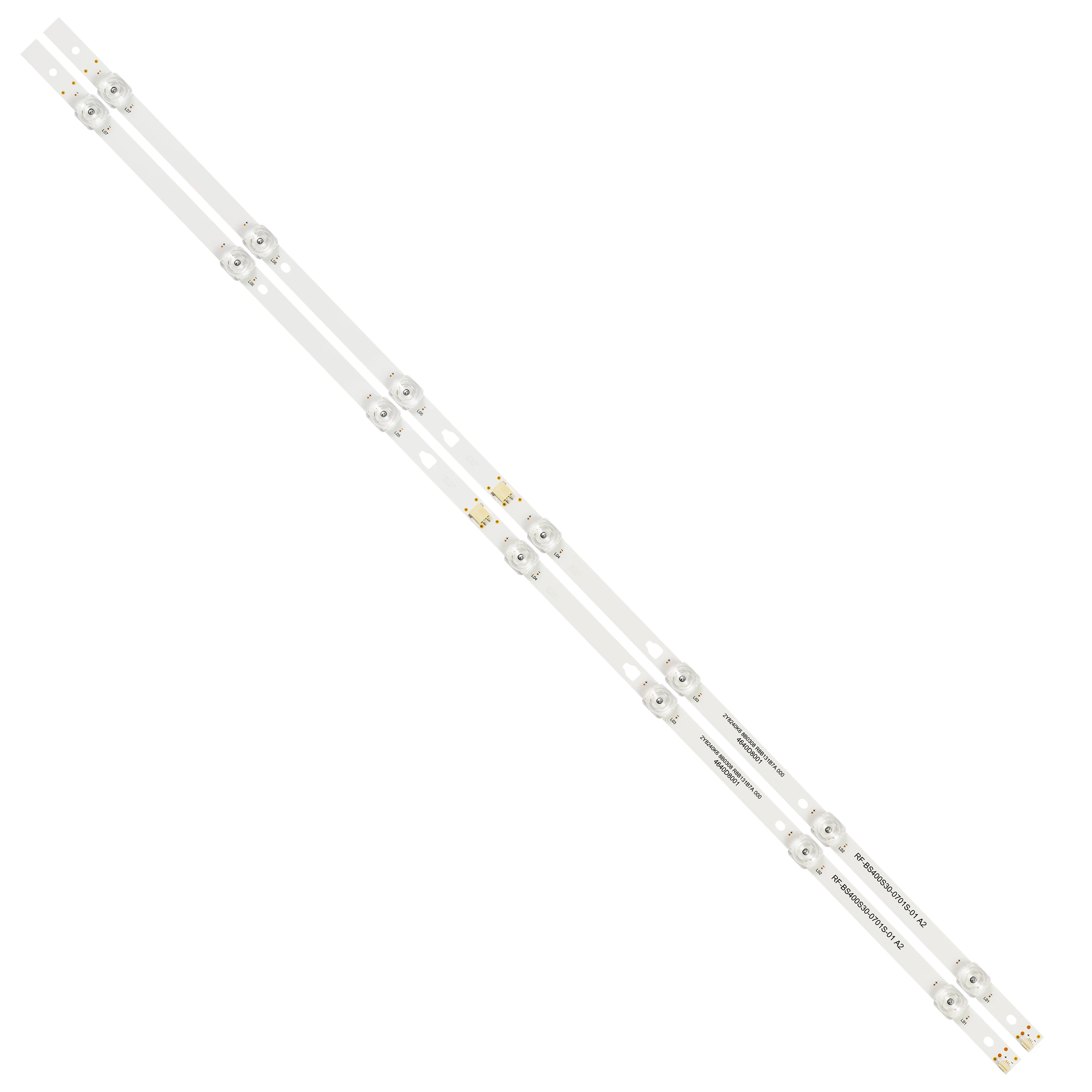 New 2pcs 745mm LED Strip for HYUNDAI F40D7300C F40D7300W H-LED40ET3000 ODL40671F-TB RF-BS400S30-0701S-10 A2 RF-BS400S30-0701S-01