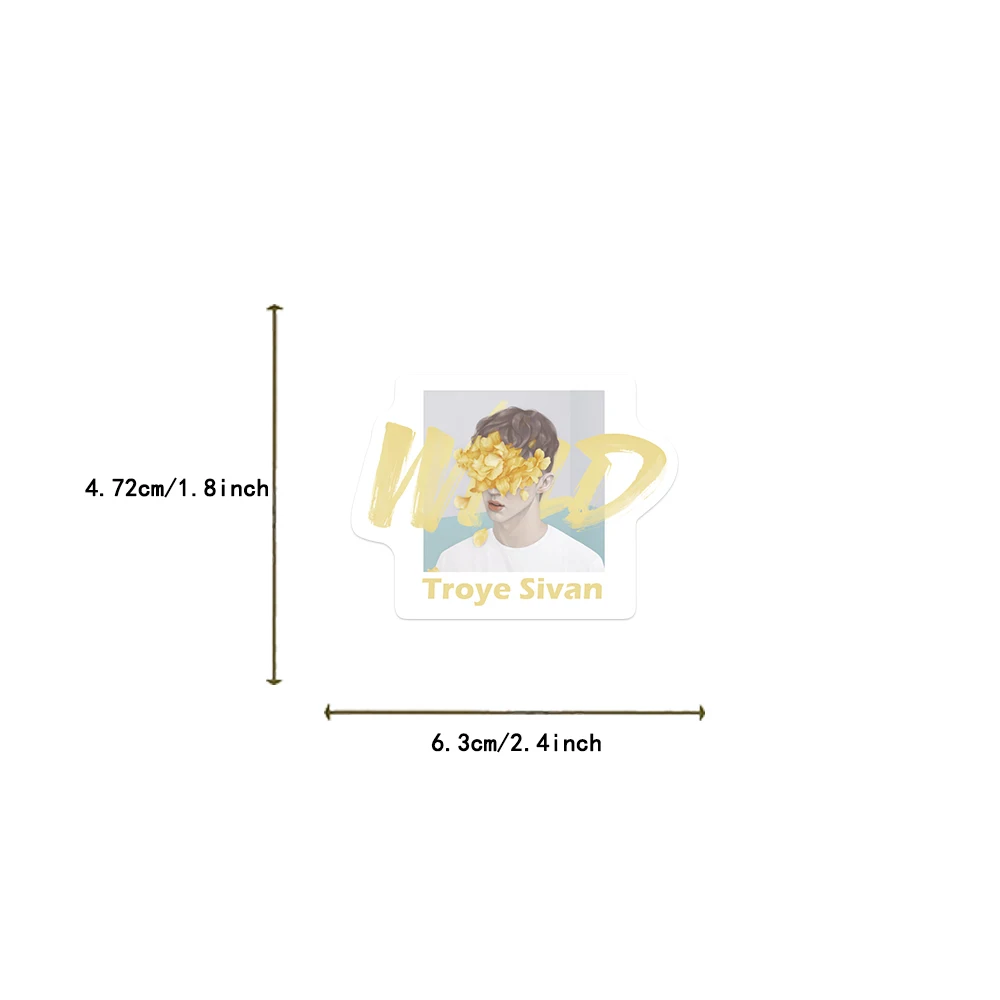 สติกเกอร์ sivan ยอดนิยมของผู้ชาย50ชิ้นสติกเกอร์ตกแต่งกระเป๋าเดินทางตู้เย็นแล็ปท็อปสติกเกอร์สเก็ตบอร์ดรถจักรยานยนต์