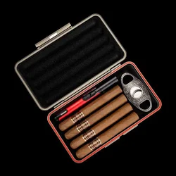 Portable Aluminum Cigar Moisturizer, Sealed Waterproof Gift Box, Travel Bag, 3cm