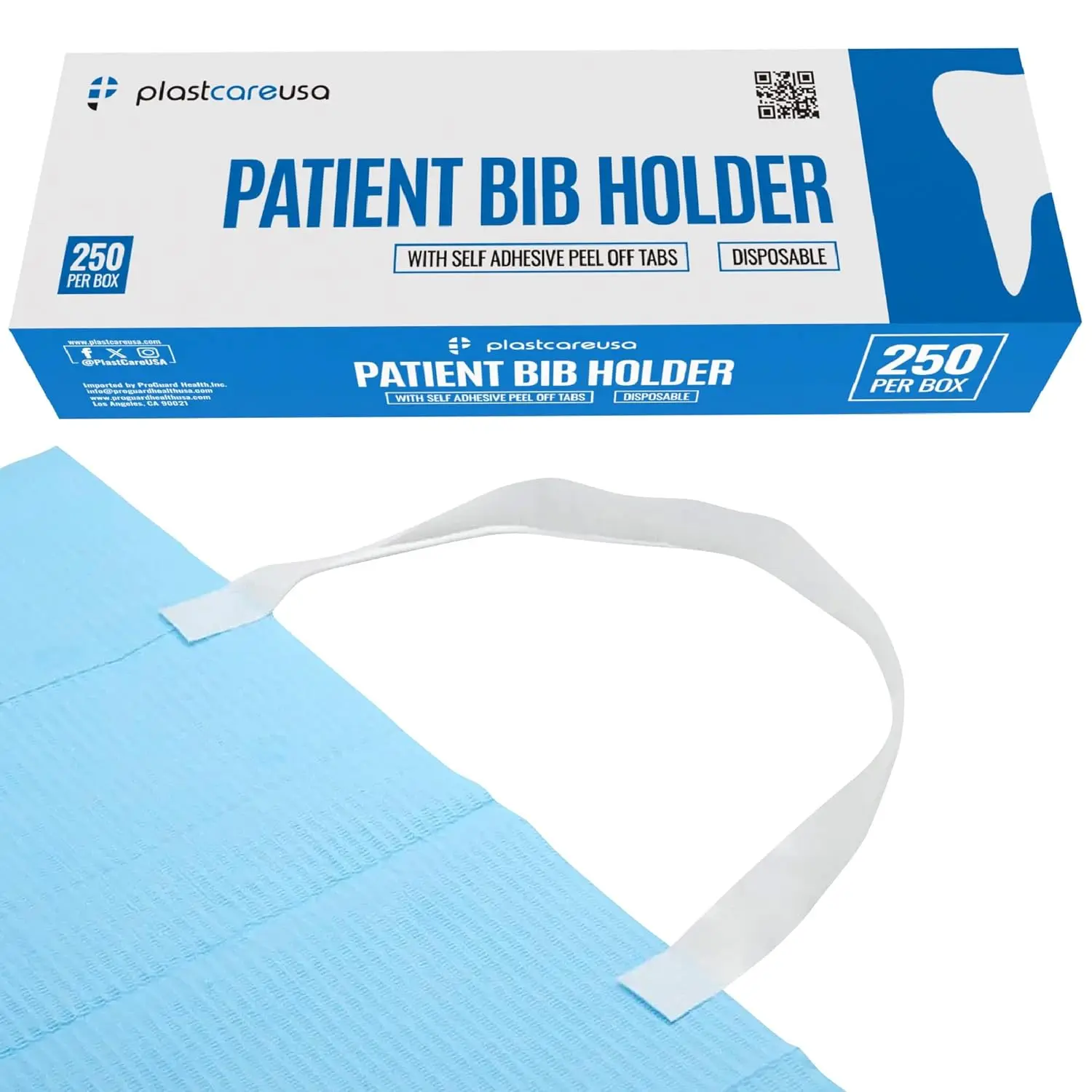 

250 одноразовых держателей для салфеток – гибкие шейные ремешки для стоматологических салфеток, регулируемый белый размер с легко отрывающимися клейкими концами