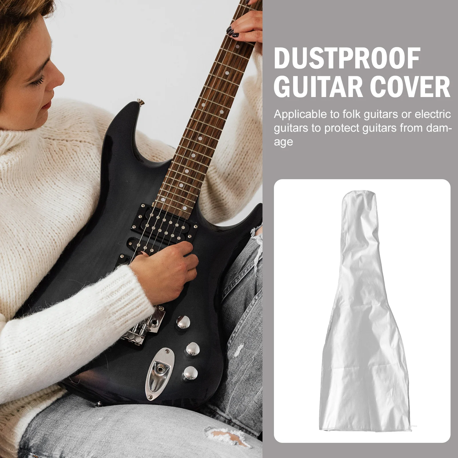 

Premium Guitar Cover Waterproof Bass Instrument Protector Dustproof Durable Stitching Universal Fit For Electric Acoustic