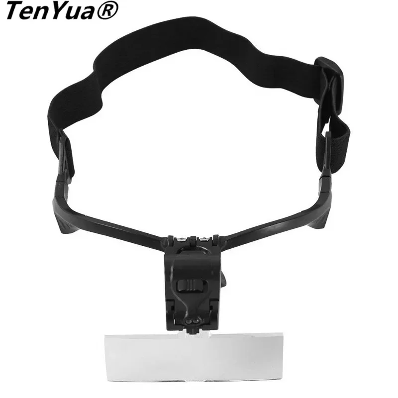 5 Lens 1.0X-3.5X Bracket Headband Magnifier Loupe Glasses with 2 LED Lights Eye Magnification Goggles Optical Lens