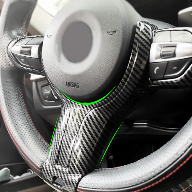 ABS Car Steering Wheel Panel Frame Trim For BMW F Chassis X5 F15 X6 F16 2014-2017 F06 F10 F11 F12 F20 F21 F22 F23 F30 F32 F34