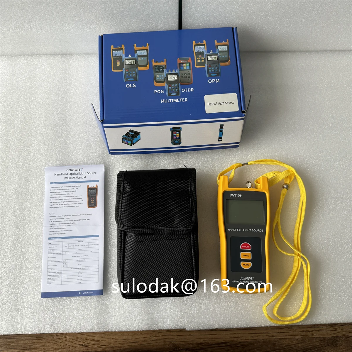 

Ручной волоконно-оптический источник света, JW3109, 1310/1550 нм, с разъемом FC, SC, ST, LC