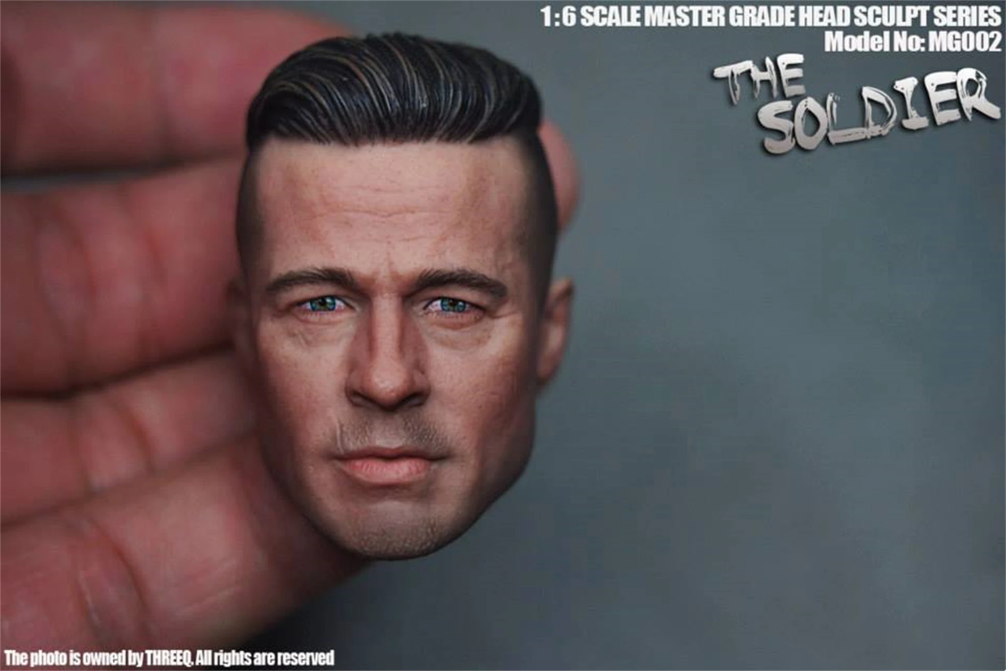 

1/6 Scale Tank Soldier Brad Pitt Head Sculpt Model Fit 12'' TBLeague Strong Man Action Figure