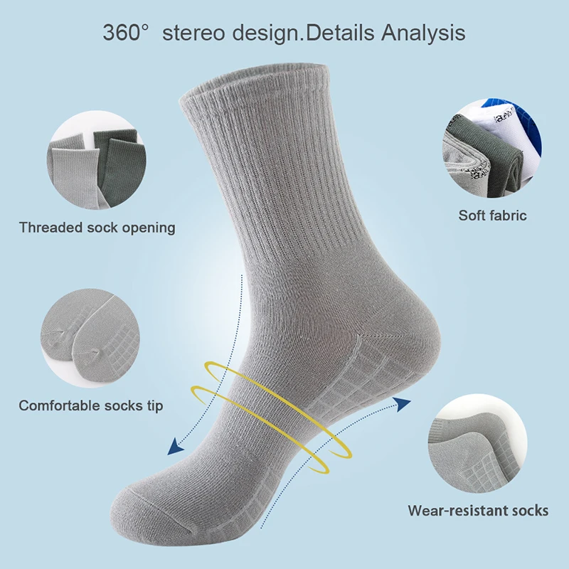 5 Pairs Men's Soft Dress Crew Socks Cotton Thin Classic Lightweight Socks Solid & Patterned Casual Breathable Business Socks