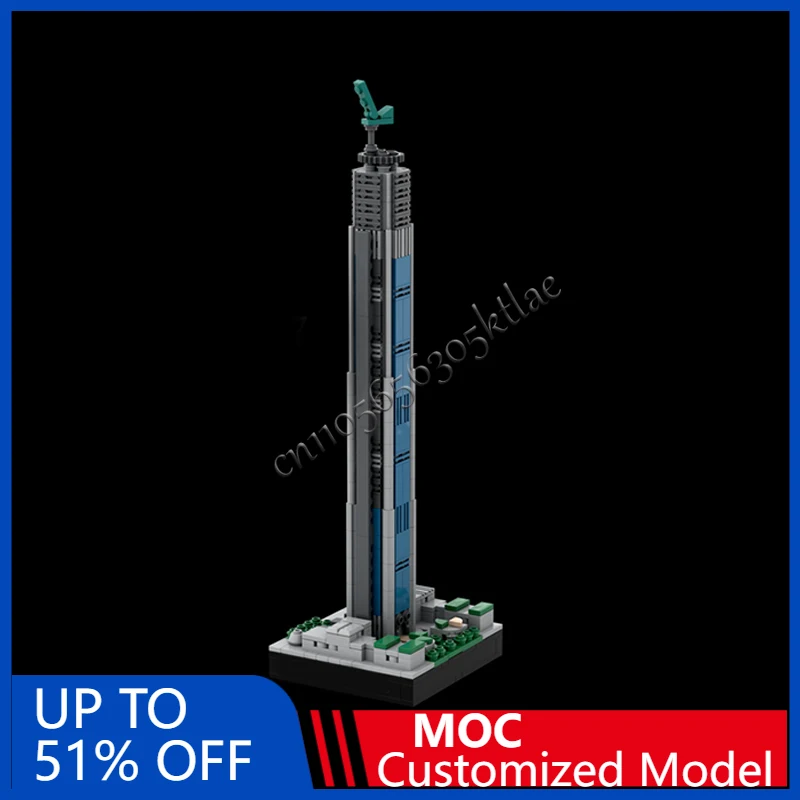 

658 PCS City Engineering Goldin Finance 117 MOC Customize Modular Building Block Creative Design DIY Boys Holiday Toy Gifts