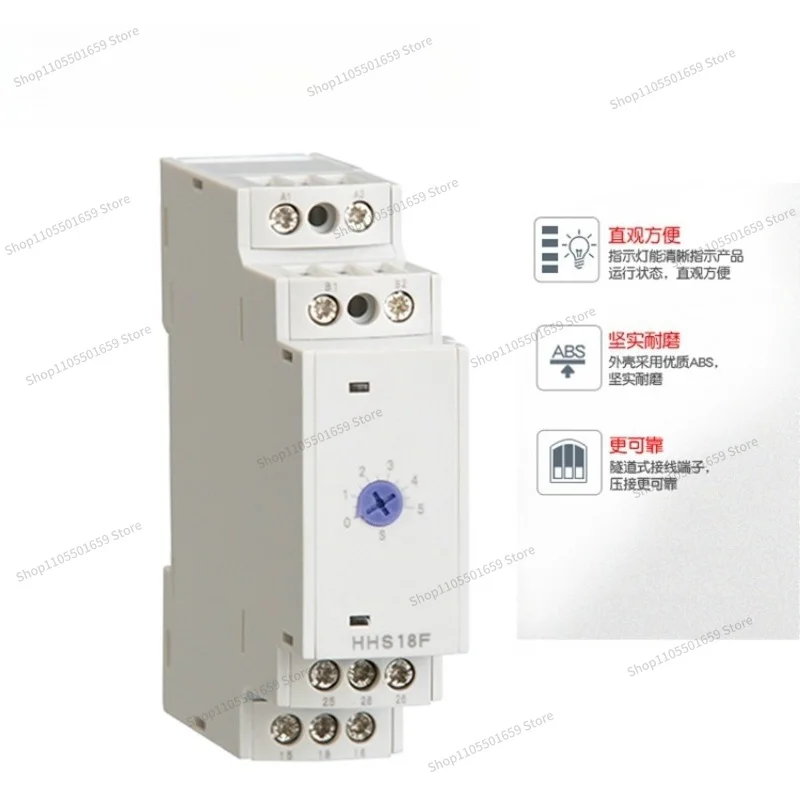 For electronic time relays, power-off delay, two sets of delay conversion touchpoints