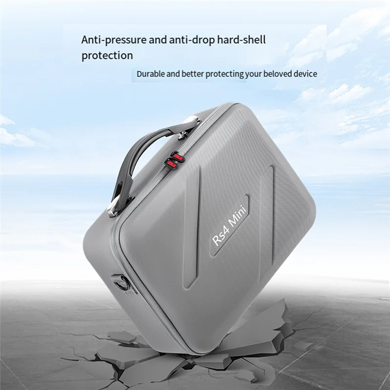 AAAEL - Futerał podróżny na stabilizator ręczny DJI Ronin 4 Mini, przenośna torba na ramię, torba do przenoszenia, futerał do przechowywania RS4 Mini