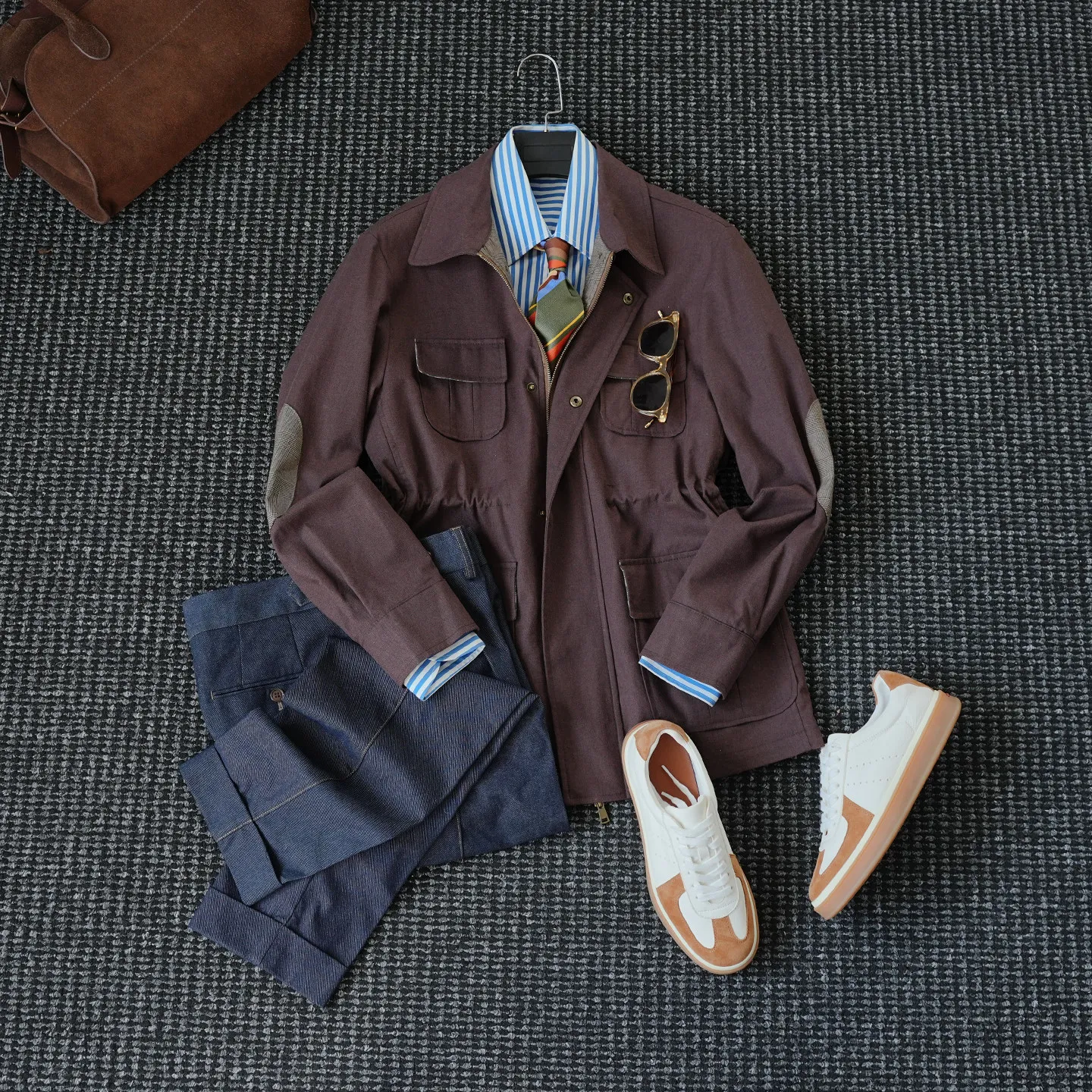 

Мужская куртка в стиле ретро с множеством карманов, модная повседневная куртка для охоты, высококачественная одежда в стиле haute couture.