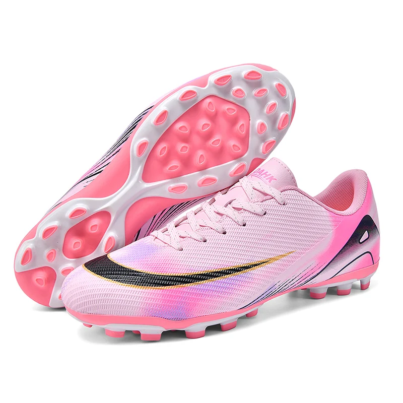 جديد الرجال أحذية كرة القدم الرياضة في الهواء الطلق الكبار أحذية كرة القدم مباراة للجنسين المرابط خفيفة عدم الانزلاق مريحة العشب عالية الجودة