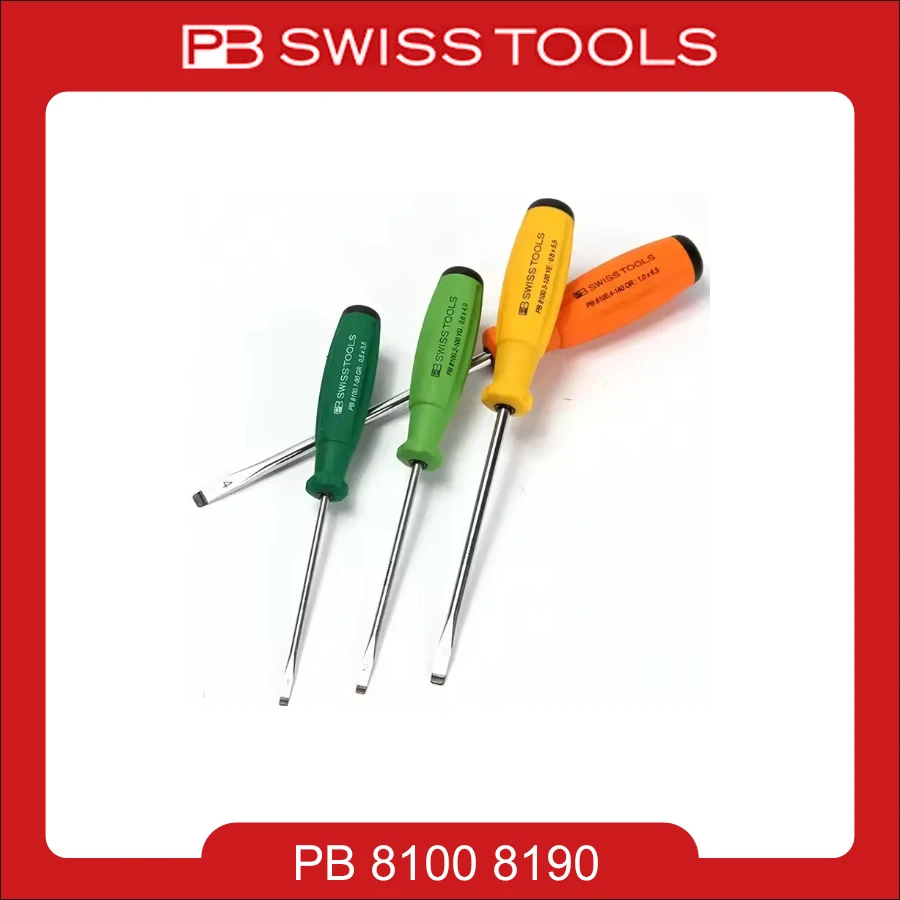 PB 8100 8190 Набор магнитных отверток SwissGrip Rainbow с крестообразным шлицем, многоцветный, 1 шт.