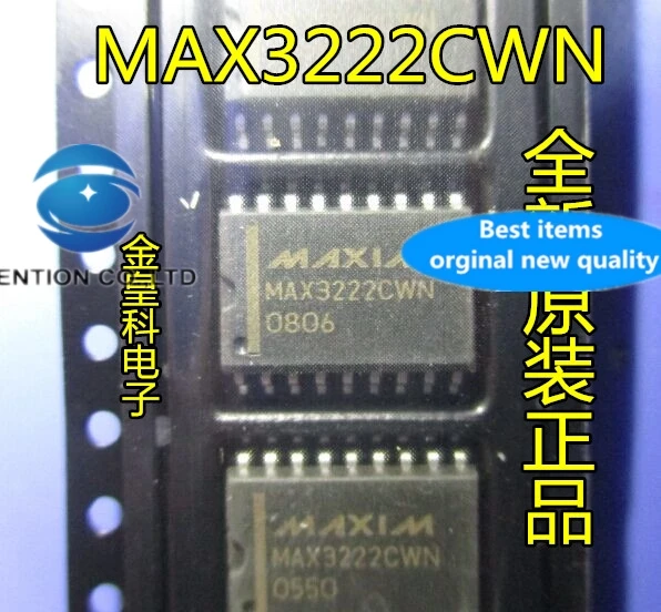 10PCS MAX3222 MAX3222CWN transceiver patch SOP18 sell lots of quality assurance in stock 100% new and original