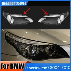 Car Front Headlight Cover for BMW 5series E60 E61 2004-2010 Lens Headlamps Transparent Glass Lampshade Shell High High-Quality