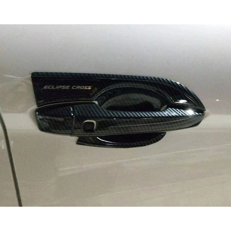 For Mitsubishi Eclipse Cross 2018 2019 2020 2021 2022 Chrome Door Handle Cover Trim Car Cap Exterior Styling Accessories Sticker