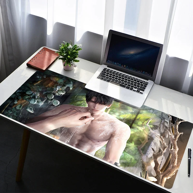 

Mouse Pad Laptop Rubber Extended Desktop Mat Computer Gamer Mousepad PC Love And Deepspace Zayne Gaming Accessories Keyboard Pad