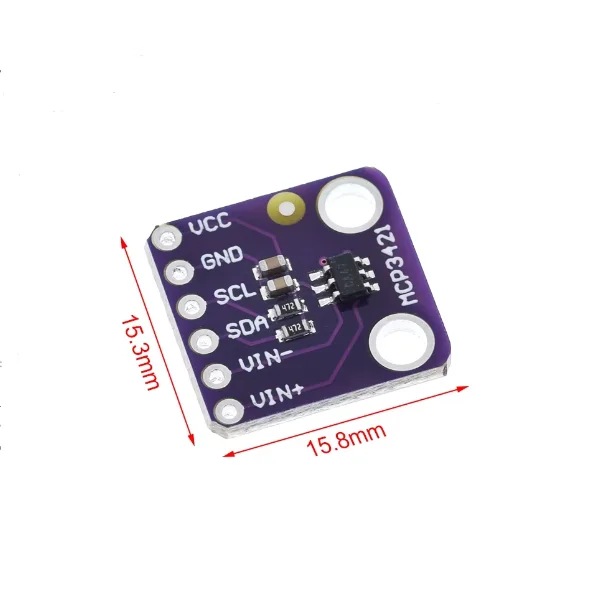 PICkit Series Analyzer MCP3421 I2C SOT23-6δsigma ADC Evaluation Board Module