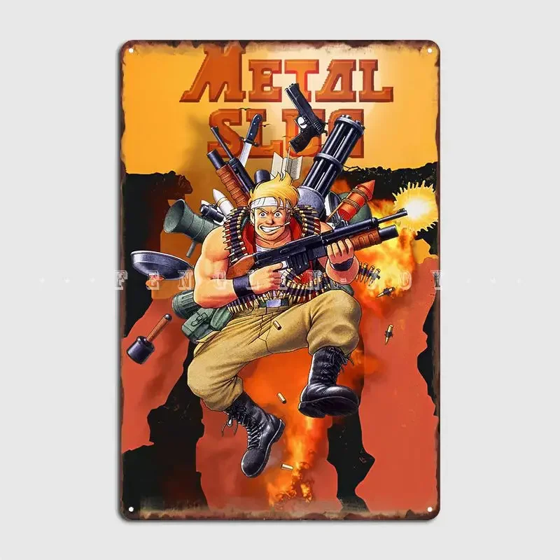 Metal Slug Metal Plaque Poster Club Home Bar Cave Classic Plaques Tin Sign Poster