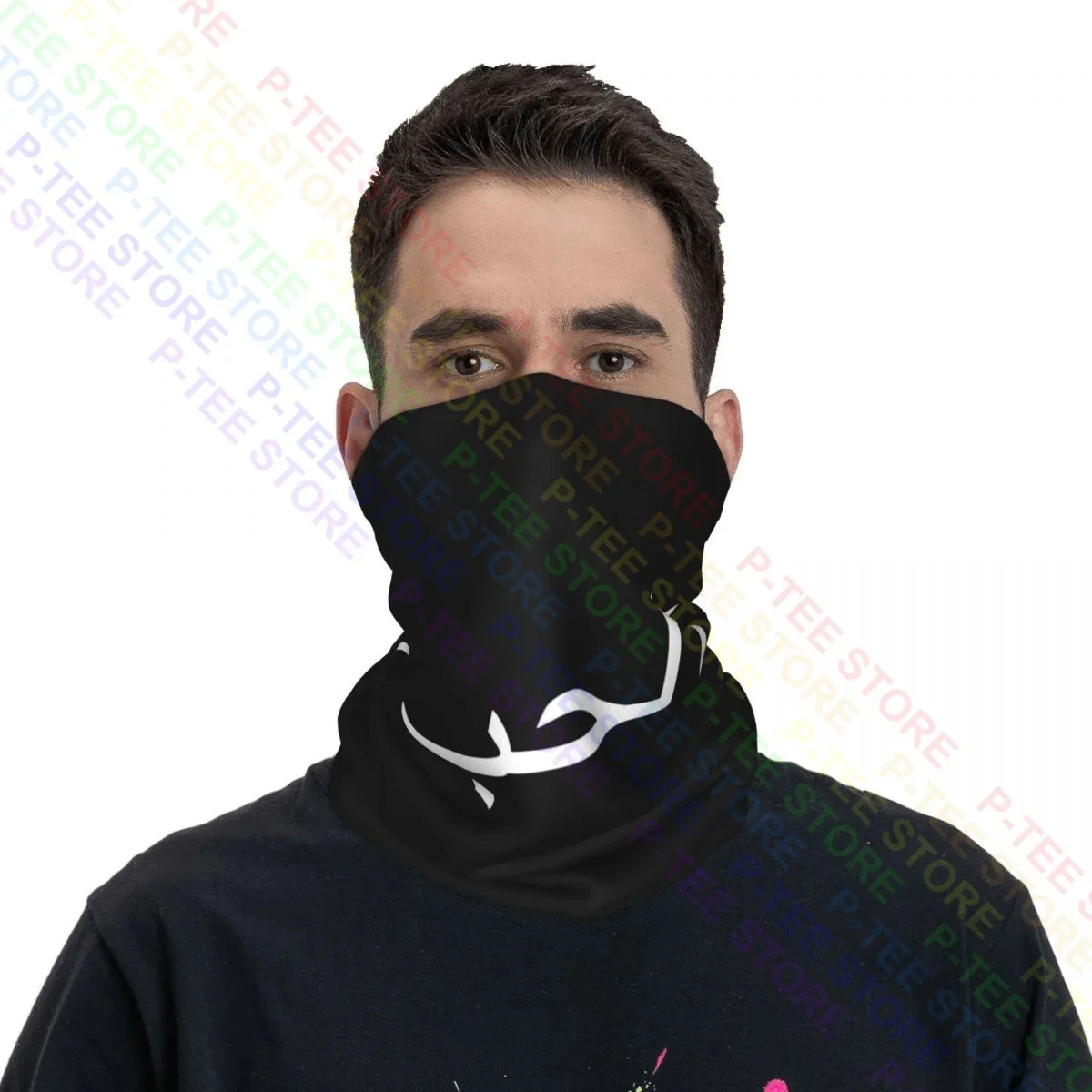 การเขียนภาษาอาหรับ Quot Love ข้อความอาหรับมุสลิมภาษาคอ Gaiter ผ้าพันคอผ้าพันคอผ้าพันคอ Face Mask กีฬา Camping ฤดูร้อนตกปลา