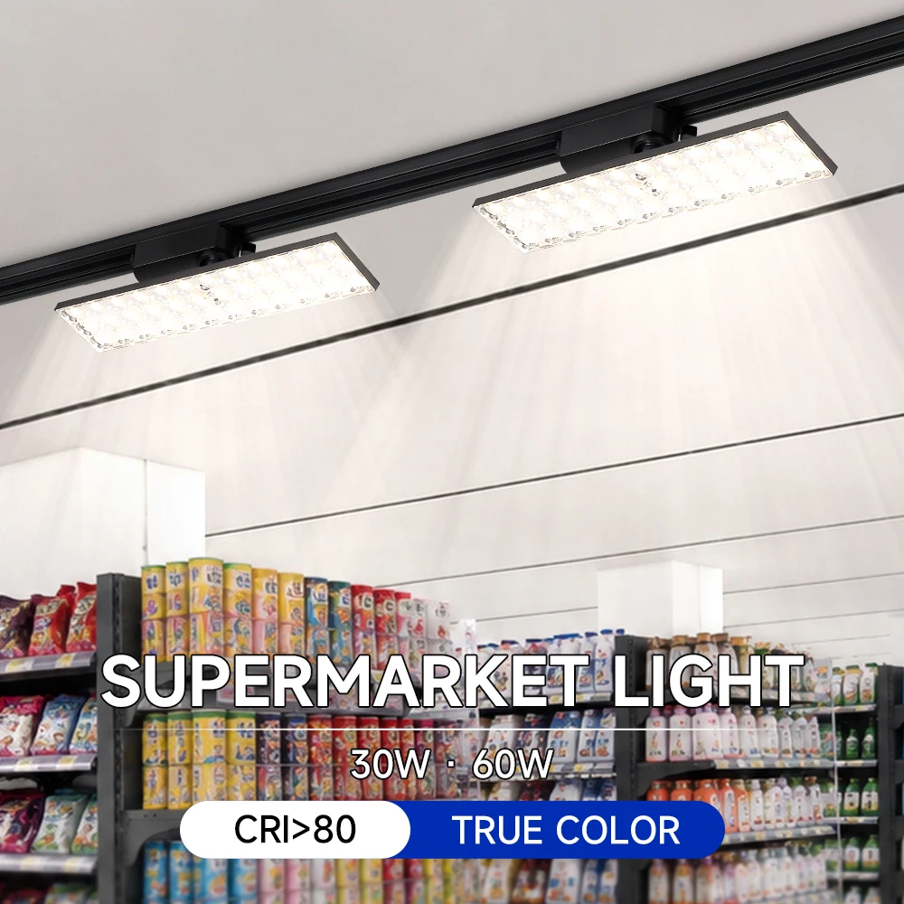 

LED Track Light Set 220V Rail Lighting Ceiling Lamp Dimmable Spotlight For Kitchen Shop Bedroom Home Indoor Decor