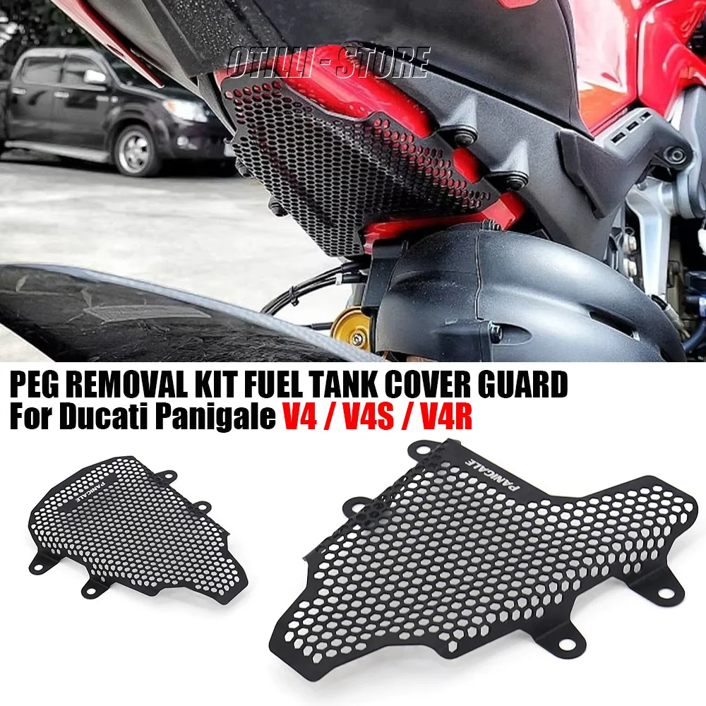 

For Ducati Panigale V4 Special V4S V4R accesorios para motocicletas Tank Guard Pillion Peg Removal Kit Fuel Tank Cover Guard