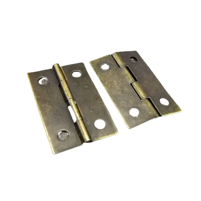 34x22mm 1.5 inch antique bronze brass yellow Silver small Metal Hinges for wooden box home funiture