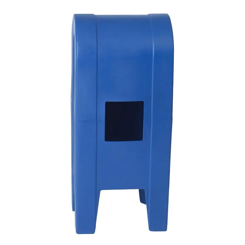 屋外用ポストメールボックス、プレイハウスアクセサリー、教室、保育園、遊び場、ごっこ遊び、ブルー