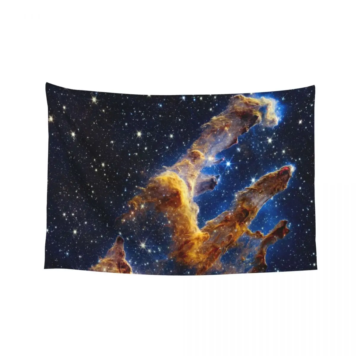 

Webb Telescope Pillars of Creation Enhanced Tapestry Living Room Decoration Mushroom Aesthetic Room Decor Tapestry