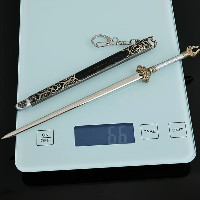 22 سنتيمتر الذي يحكم نماذج الأسلحة العالمية الحرف اليدوية المعدنية الحلي التنين وفينيكس السيوف مع غمد لعبة السكاكين جمع