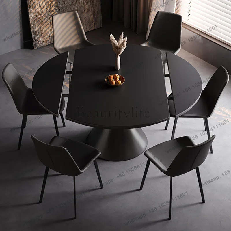 LD  Cheap Round Dining Table Modern Aesthetic Unique Luxury Design Fashion Dining Table Restaurant    Room Decorations