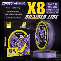 ZUKIBO ZISANG 8 Strands Braided Fishing Line Best Abrasion Resistant Superline–Zero Stretch–Excellent Tensile Smooth Saltwater