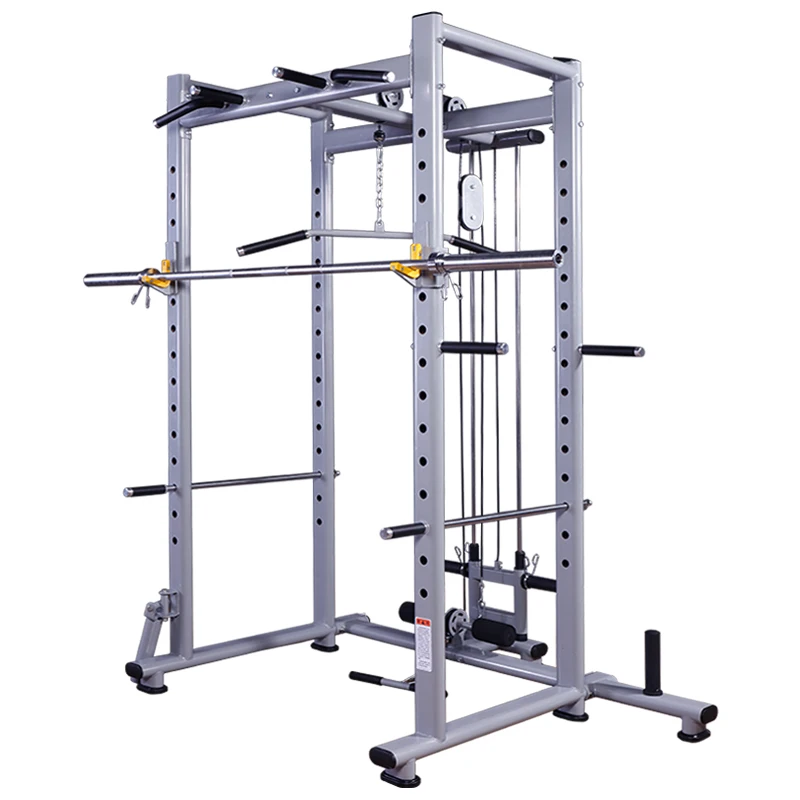 Multi-Function Power Cage Power Rack with Cable Crossover Machine Squat Racks Home GYM Fitness Equipment