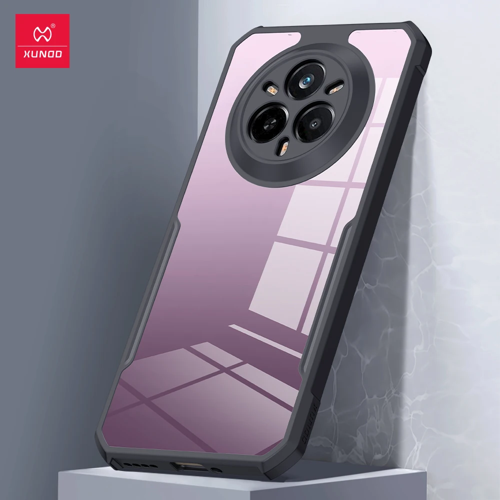 

Чехол для телефона Xundd для Realme 14 Pro Realme 14 Pro + противоударный бампер, защитные чехлы, роскошный простой прозрачный чехол, для Realme 14