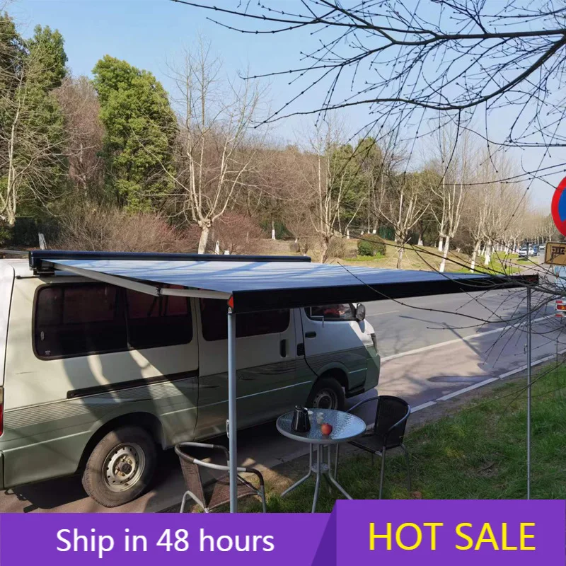 

YTYIN Premium Quality Waterproof Retractable Awning Tent RV Manual Control Canopy Awnings for Trailer Motorhome